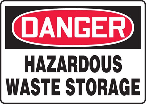 Osha Danger Safety Sign Hazardous Waste Safety Signs And Labels