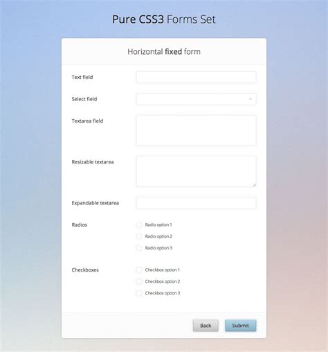 Pure Css3 Forms Set By Voky Codecanyon