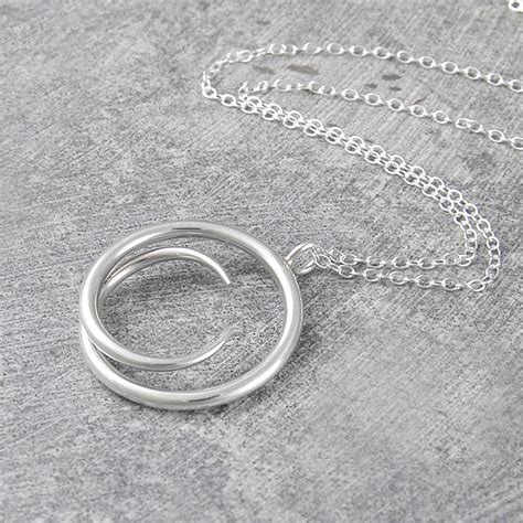 Eclipse Sterling Silver Necklace By Otis Jaxon Silver Jewellery