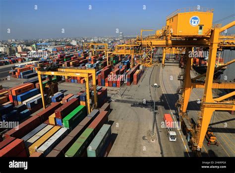 Chittagong Bangladesh 17th Nov 2021 Aerial View Of Containers And