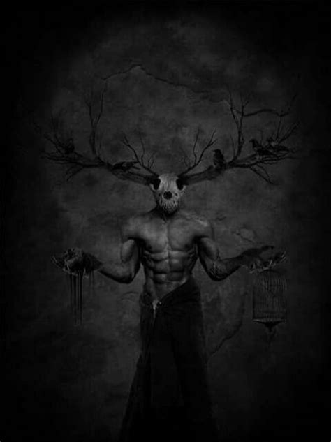 Dios Astado Celtic Gods Cernunnos Art