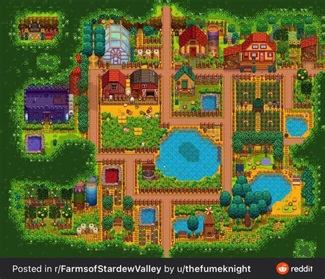 Forest Farm Stardew Valley Farm Layout Stardew Valley Layout