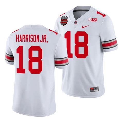 Mens Ohio State Buckeyes 18 Marvin Harrison Jr White Ncaa 2023