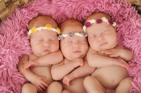 Stories Of Identical Triplets Mother Beats 200 Million To One Odds By