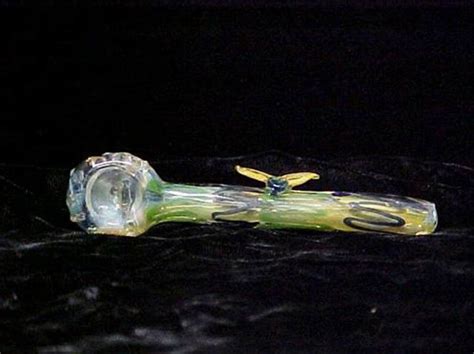 Hand Blown Glass Peace Pipe Etsy