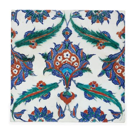 An Iznik Pottery Tile Ottoman Turkey Circa Christie S