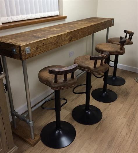 Matchless Free Standing Breakfast Bar With Stools Hampton Kitchen