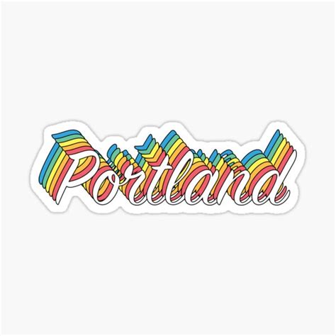 Portland Sticker For Sale By Buicejox Redbubble