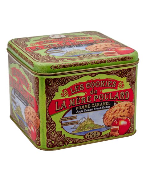 Coffret Collector De Cookies Pomme Caramel 400g Biscuiterie La Mère Poulard