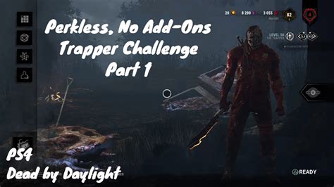 Perkless No Add Ons Trapper Challenge Part 1 Dead By Daylight