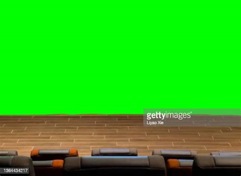 Empty Tv Studio With Green Screen Stock Fotos Und Bilder Getty Images