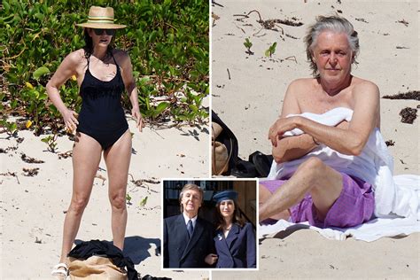 Paul Mccartney Soaks Up The Sun On The Beach In St Barts With Wife Nancy Shevell The Us Sun