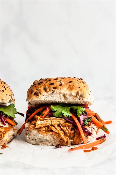 Incredible Slow Cooker Pulled Chicken Sandwiches Ambitious Kitchen