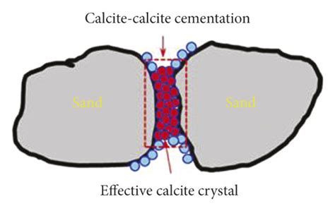 Effective Calcite Crystals In Biocemented Sand A Calcite Calcite