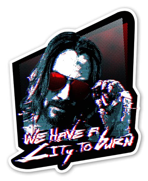 Buy Cyberpunk Keanu Die Cut Stickers Stickerapp