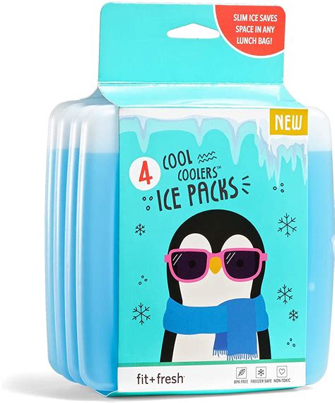 Fit & Fresh + Cool Coolers Reusable Ice Packs