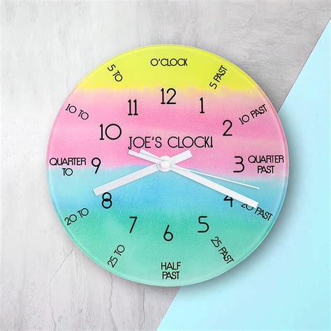 Personalised Tell The Time Wall Clock Buy From