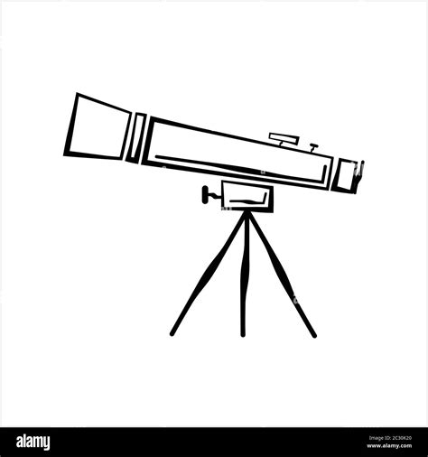 Telescope Icon Telescope Vector Art Illustration Stock Vector Image