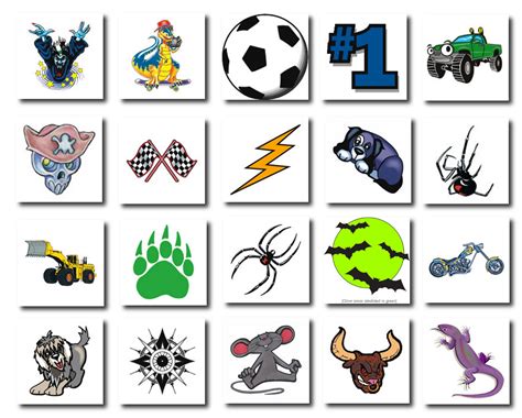 400 X Mixed Boys Temporary Tattoos Great For Kids Parties Fundraising