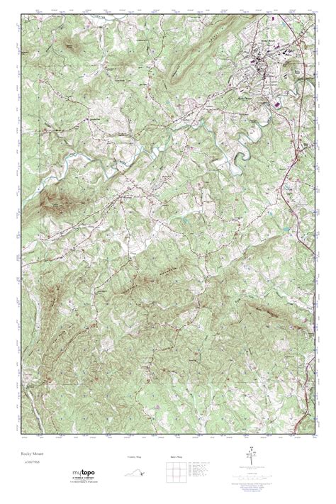 Mytopo Rocky Mount Virginia Usgs Quad Topo Map