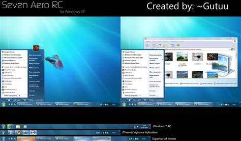 Seven Aero Rc For Windows Xp By Gutuu On Deviantart