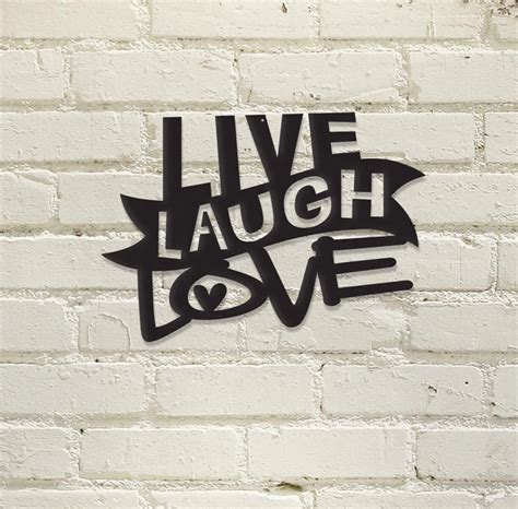 Live Laugh Love Metal Wall Artdecor Metal Wall Art Decor Steel