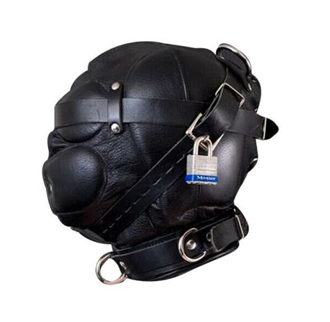 Genuine Black Leather Sensory Deprivation Hood Bondage BDSM Etsy