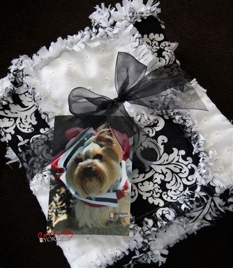 Black And White Scrappy Woof Quilt By Owned By Yorkies ~ Nanette