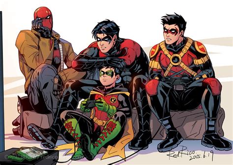 Batboys Nightwing Red Hood Red Robin And Robin Nightwing Bat