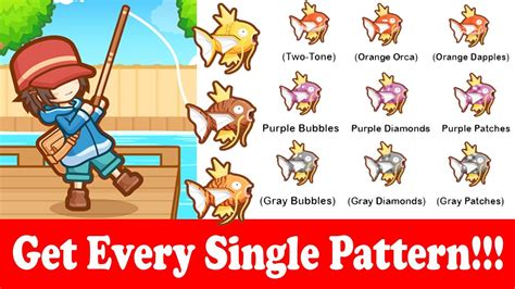 How To Get All The Patterns In Magikarp Jump Youtube