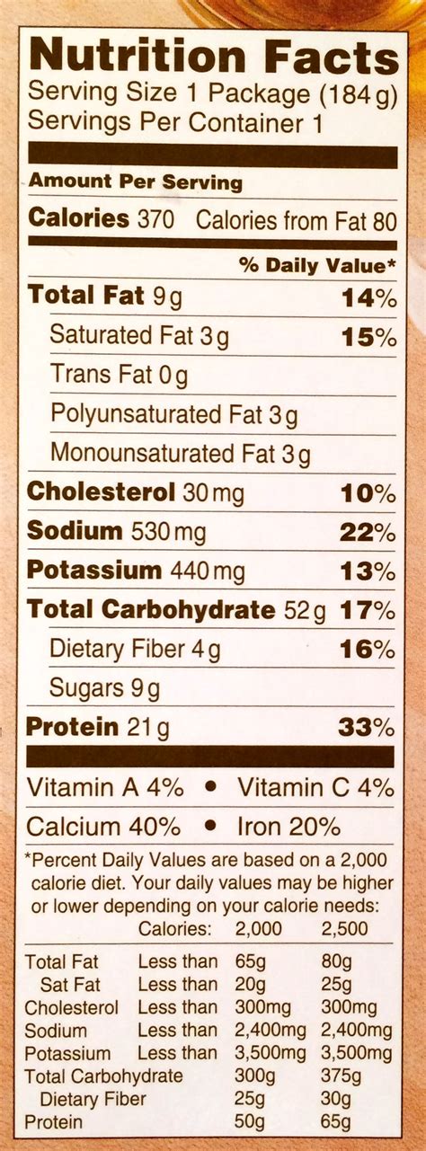 35 Lean Cuisine Nutrition Label Label Design Ideas 2020