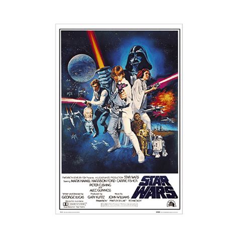 Star Wars Episode Iv A New Hope Classic Poster Wall Art Zing