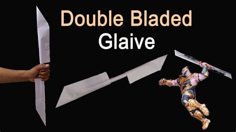 How To Make A Paper Ninja Double Bladed Glaive Easy Origami Youtube