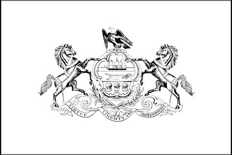 Pennsylvania Flag Coloring Page Coloring Pages
