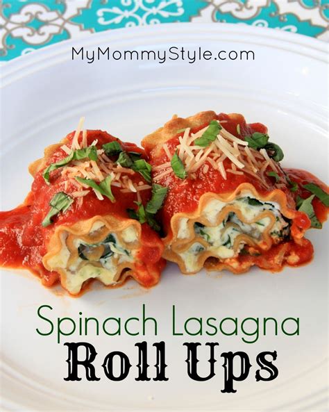 Spinach Lasagna Roll Ups Spinach Lasagna Rolls Food Recipes Lasagna