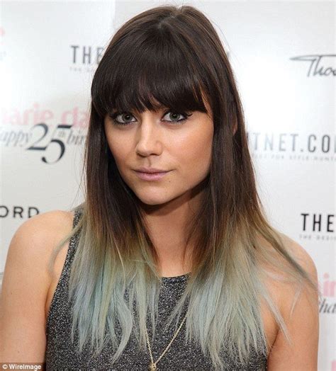 Model And Mtv Presenter Lilah Parsons Opted For A Blue Grey Dip Dye