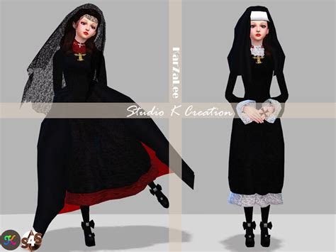 Darksouls Nuns Outfit Ts4cc Studio K Creation Outfits Nun
