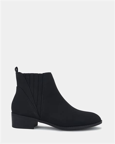 Dillion Black Slip On Boots Buy Womens Boots Online Novo Shoes