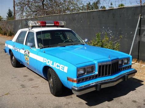Los Angeles 1989 Dodge Diplomat Blueandwhite Nypd Police Car Police