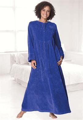 Long Chenille Robe By Only Necessities Plus Size Robes Slippers Roamans Nightwear Dress