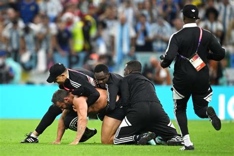 vitaly strikes again at argentina world cup clash as security halt pitch invader daily star