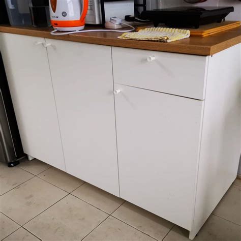 Is this a nightmare to do are there pieces large. IKEA Kitchen cabinet with doors and drawer, White ...