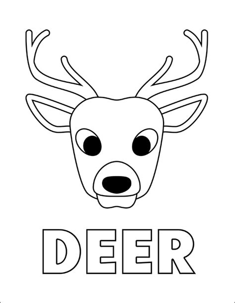 Woodland Animals Coloring Pages Set 6 Coloring Pages