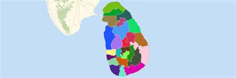 Map Of Sri Lanka Districts