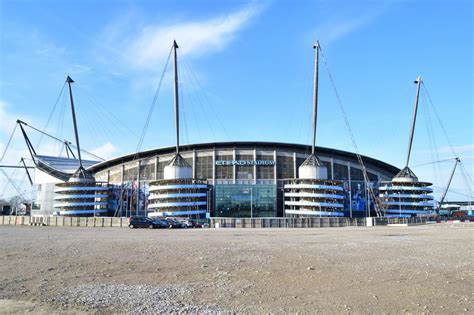 Manchester city moved into the etihad stadium, formerly known as the city of manchester stadium, in 2003 after 80 years at their previous home, maine road. Etihad Stadium (City of Manchester Stadium / Eastlands) - StadiumDB.com