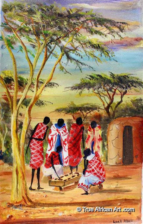 Albert Lizah Kenya L 292 True African Art Com