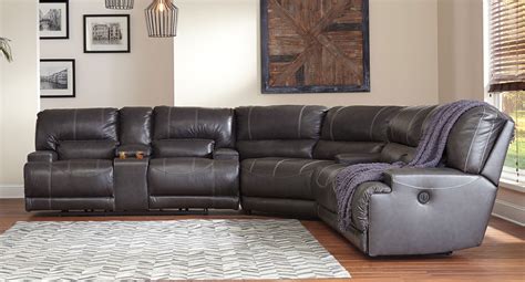 Mccaskill Gray Reclining Sectional By Signature Design By Ashley