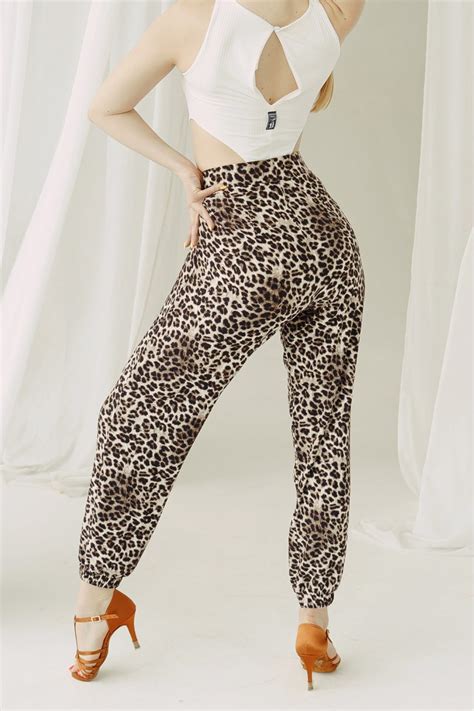 Fashion Dance Ladies Latin Dance Pants Style Pant W 007 Leopard Bravo