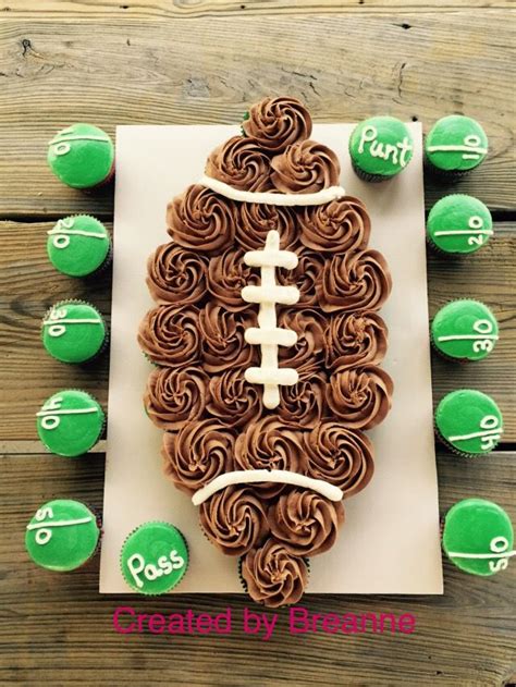 Krazy kool cakes & designs. Football pull a part cupcakes | Cupcake Cakes in 2019 ...