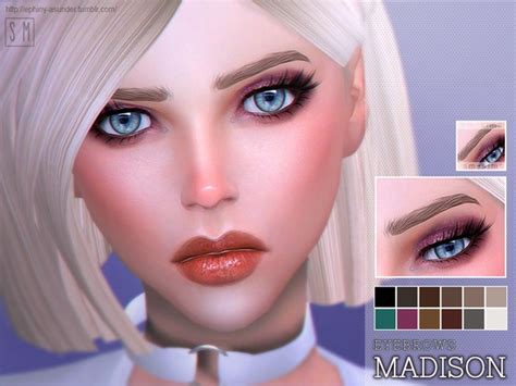Madison Eyebrows By Screaming Mustard Sims 4 Hair